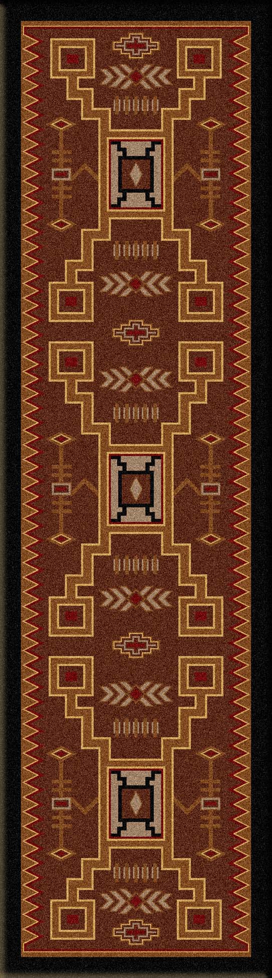 “Thunderstorm Brown” Southwestern Area Rugs – Choose from 6 Sizes!