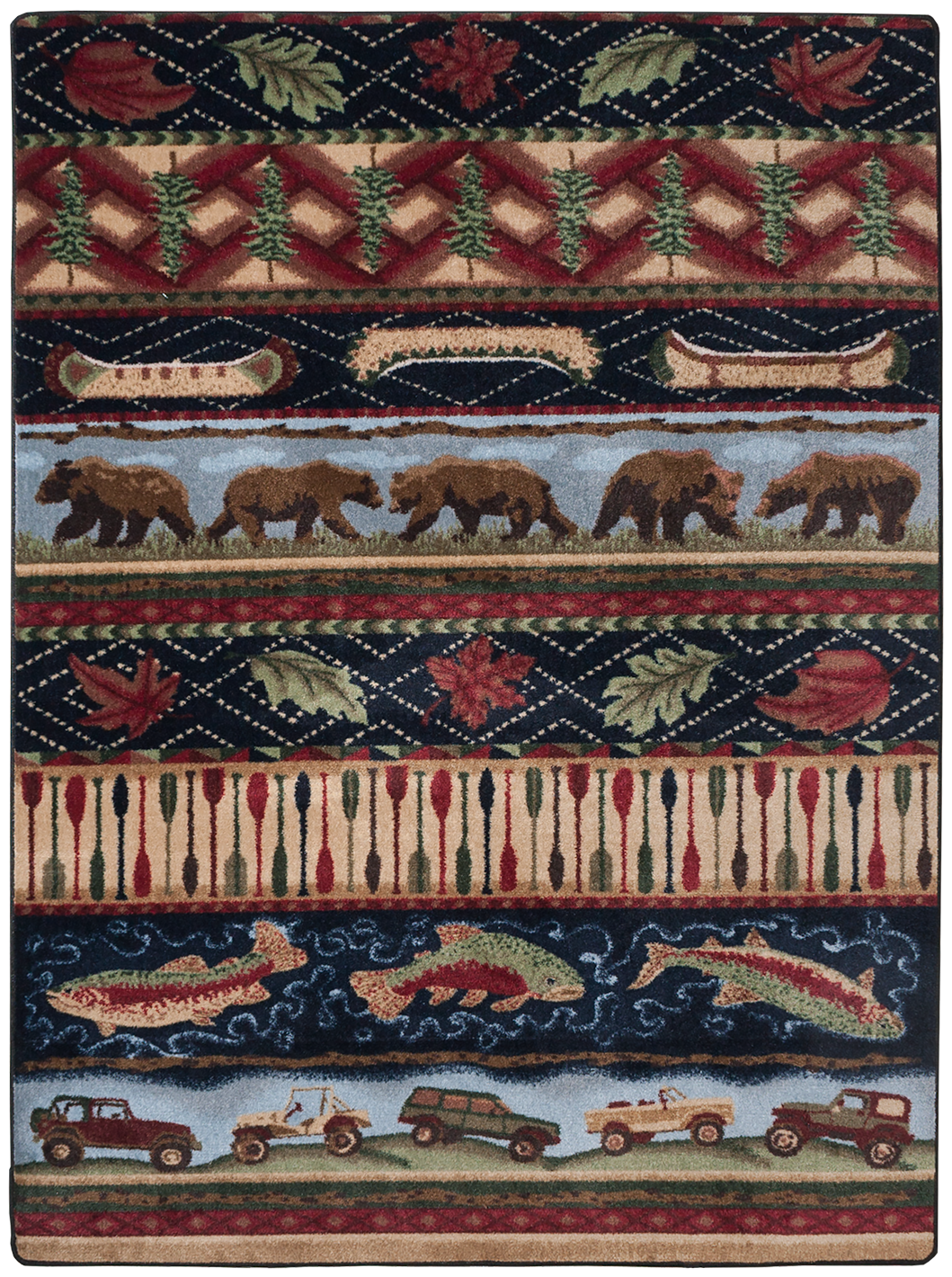 “Wilderness Trek” Lodge Area Rugs – Choose from 6 Sizes!