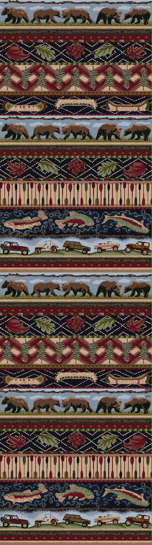 “Wilderness Trek” Lodge Area Rugs – Choose from 6 Sizes!