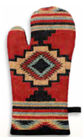 “Azteca” Western Jacquard Oven Mitt – 7″ x 12″