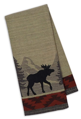 “Walk in the Woods” Moose Dishtowel