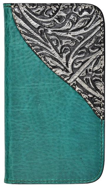 Western Teal Cell Phone Case/Wallet for Samsung Galaxy S5
