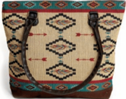 “Native Feathers” Woven Shoulder Bag