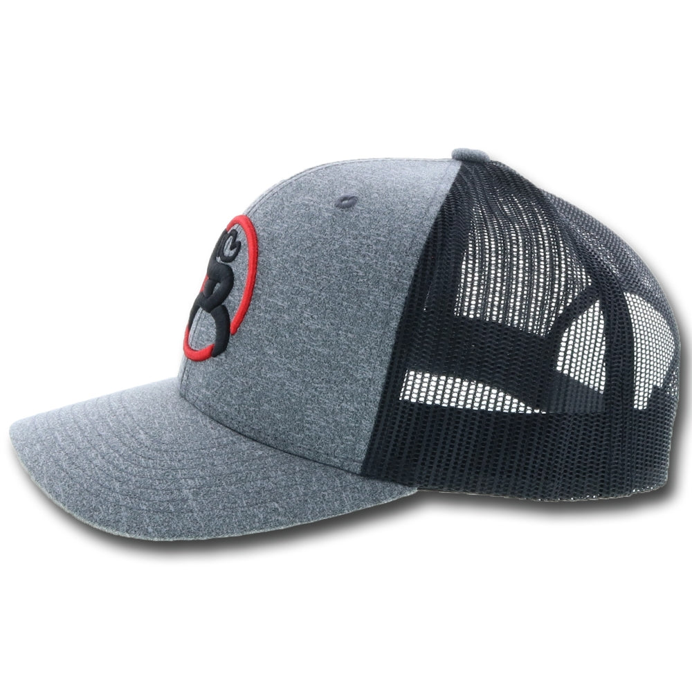 “Strap” Hooey Roughy Gray & Black Cap