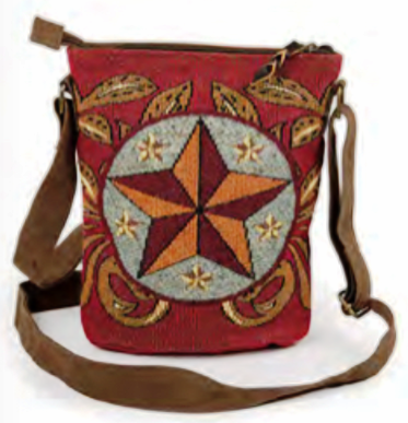 “Western Star” Woven Crossbody Bag