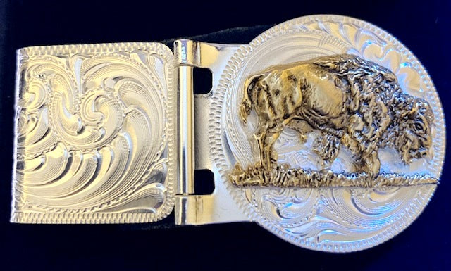Buffalo Hinged Money Clip