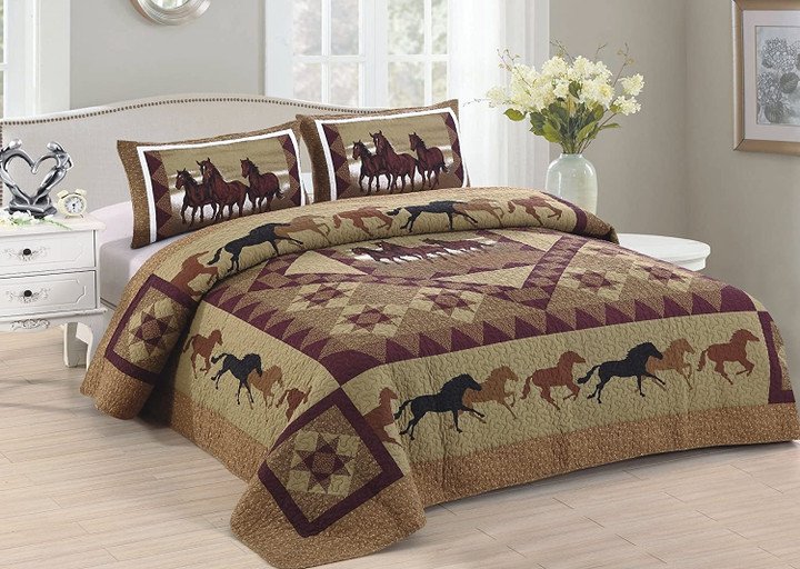 “Horse Country” Western Quilt Set Collection