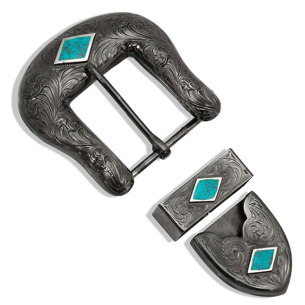 Midnight’s Blue Diamond Buckle Set