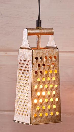 Cheese Grater Pendant Lamp