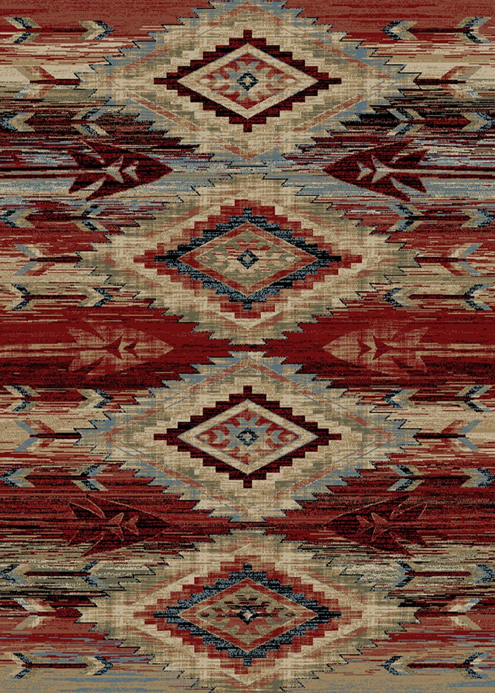 “Broken Bow Multi” Western Area Rug (4 Sizes Available)