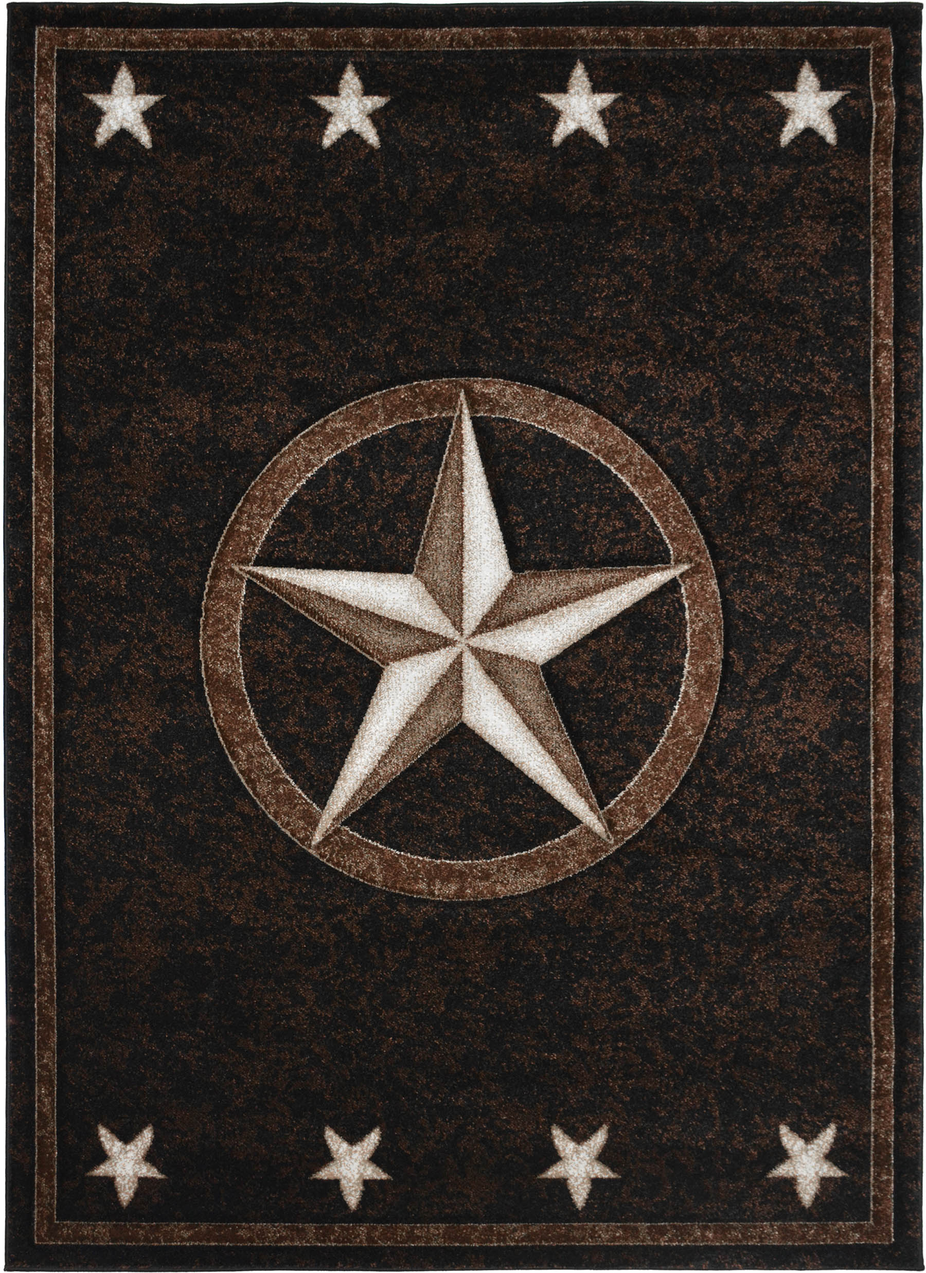 “Fort Worth Black” Western Area Rug Collection – Available in 4 Sizes!