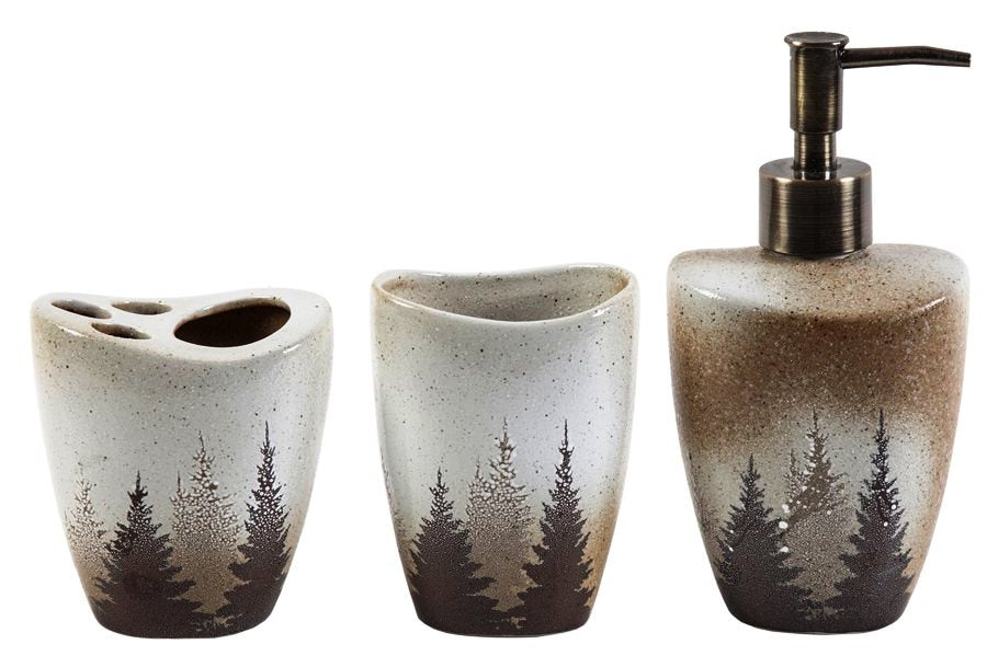 ” Clearwater Pines” 3-Piece Bathroom Set