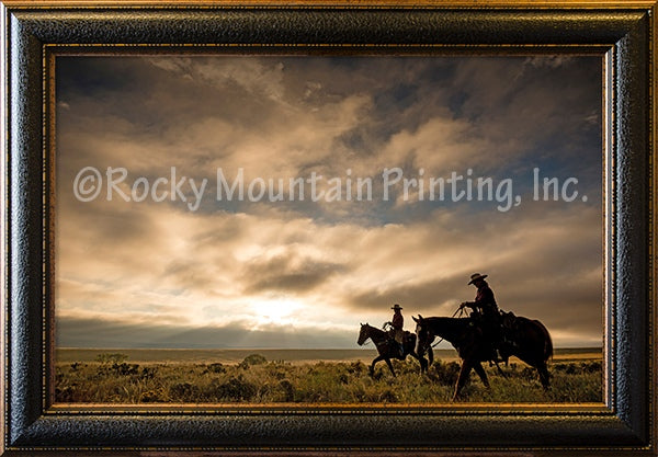 “Breaking Dawn” Western Framed Print