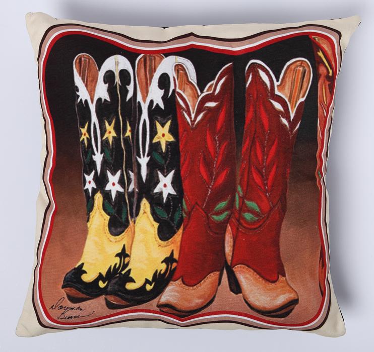 “Cowboy Boots” Accent Pillow 18″ x 18″