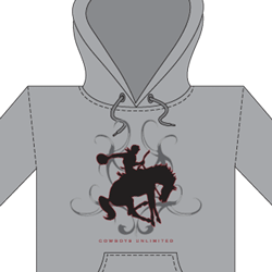 “Bucking Bronc” Western Hoodie