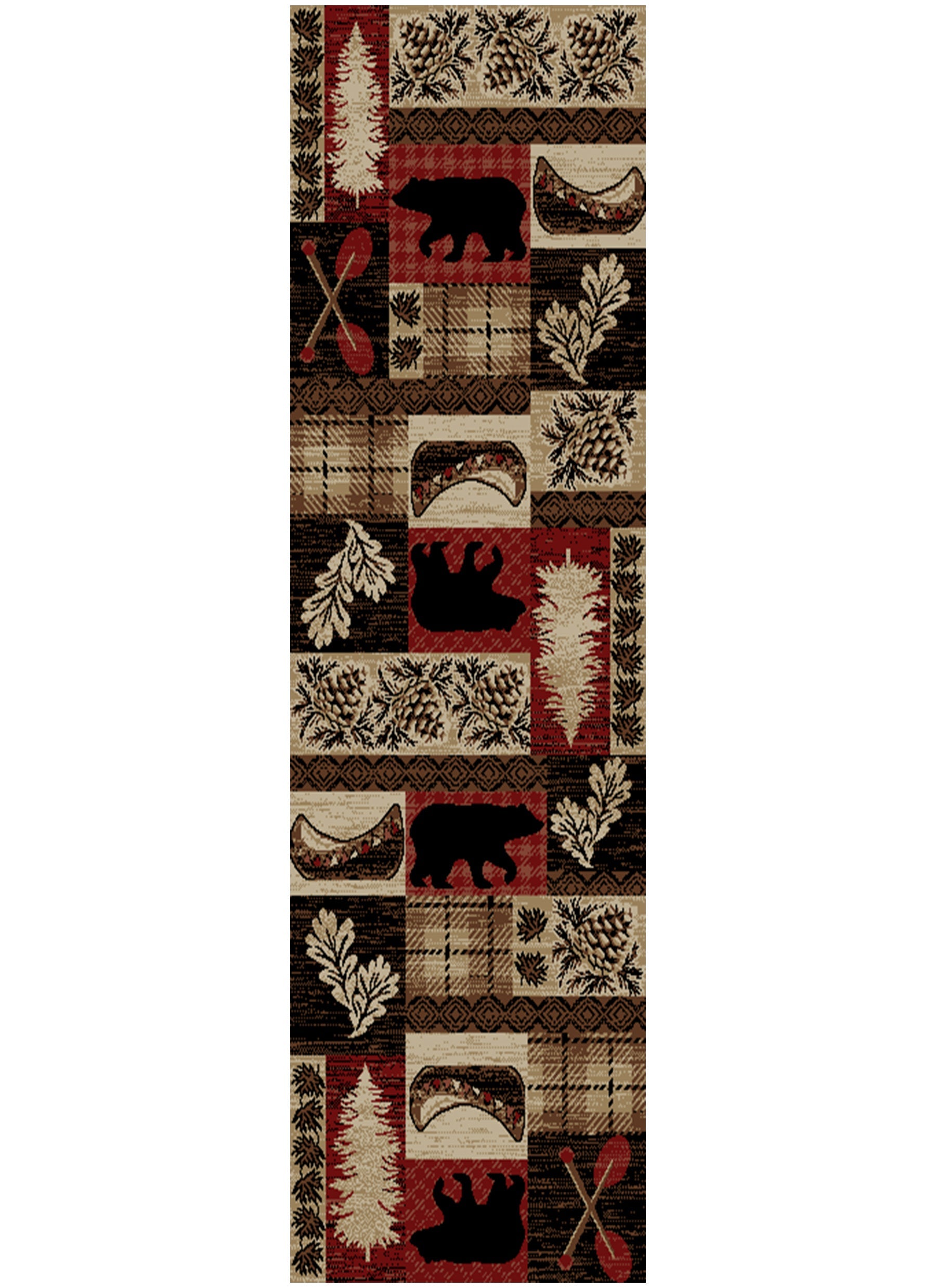 “Fall Ridge Red” Southwestern Area Rug Collection – Available in 4 Sizes!