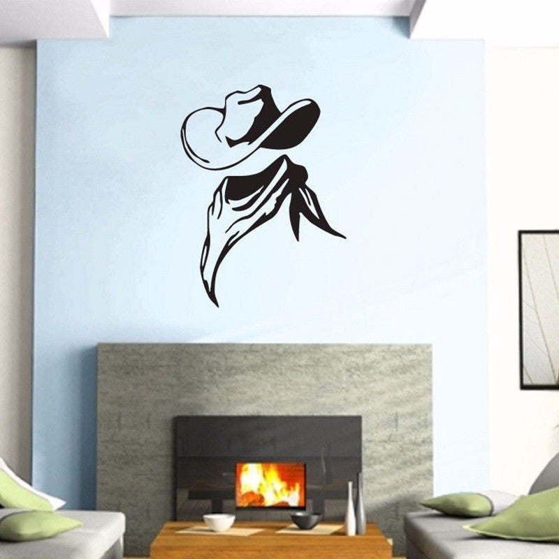 Cowboy Silhouette Vinyl Decal