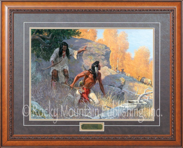 “The Providers” Framed & Matted Western Print