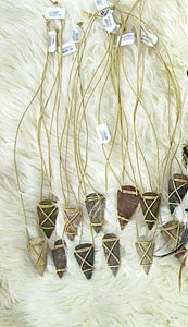Arrowhead Necklace with Leather Cord