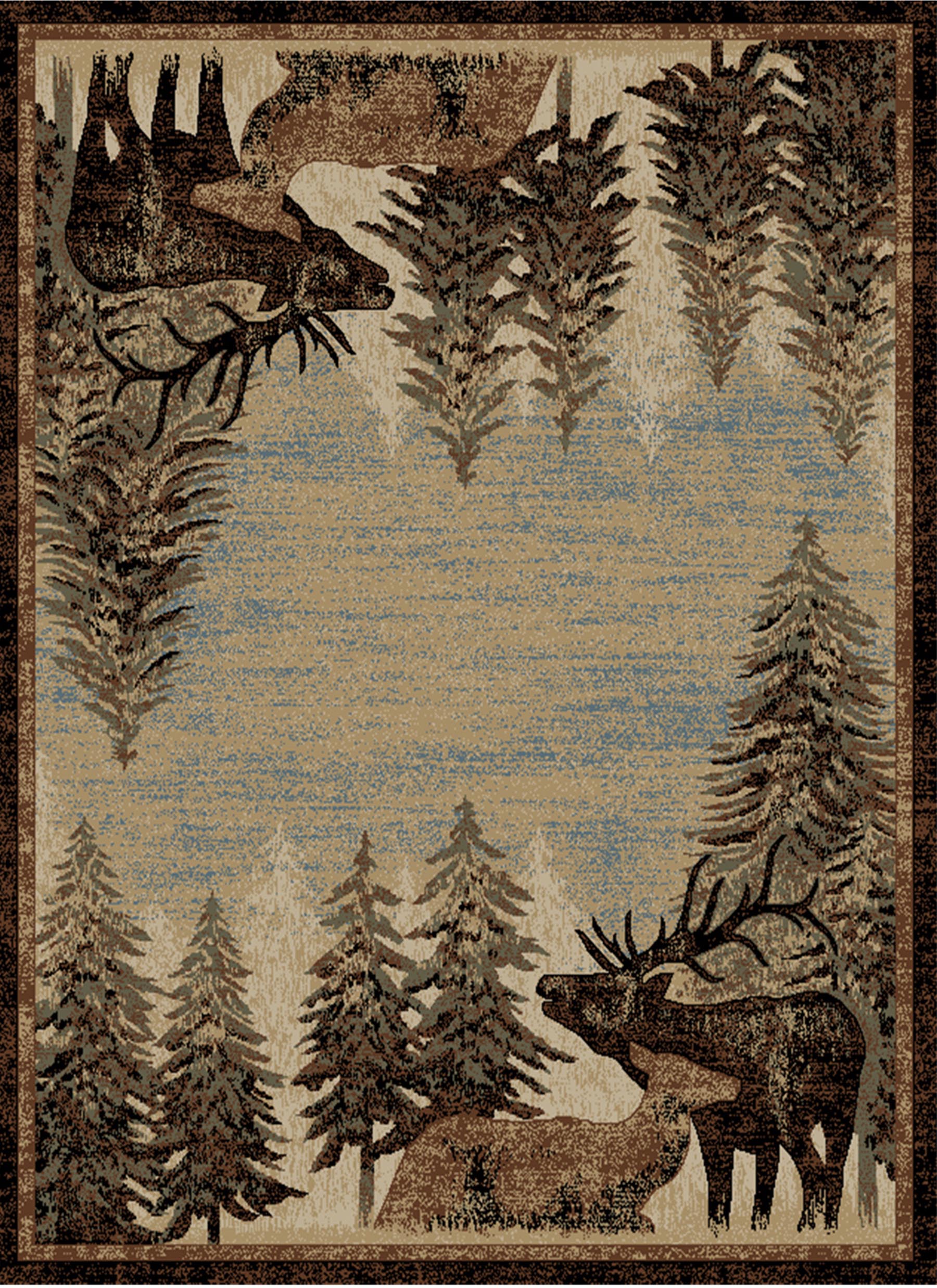 “Timberline Multi” Western/Lodge Area Rug Collection – Available in 4 Sizes!