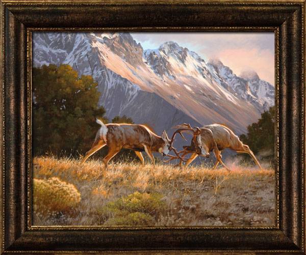 “The Reckoning” Western Framed Canvas Print