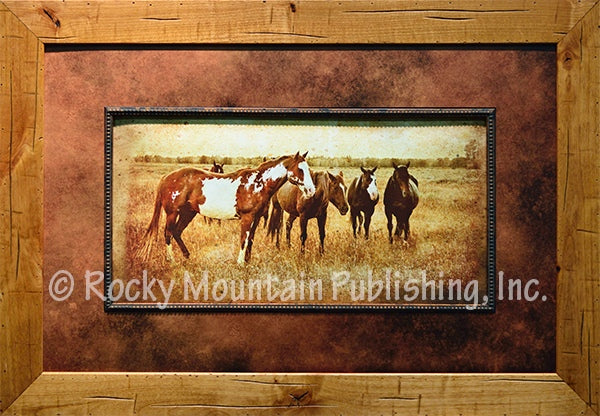 “A Day Off” Framed & Matted Western Print