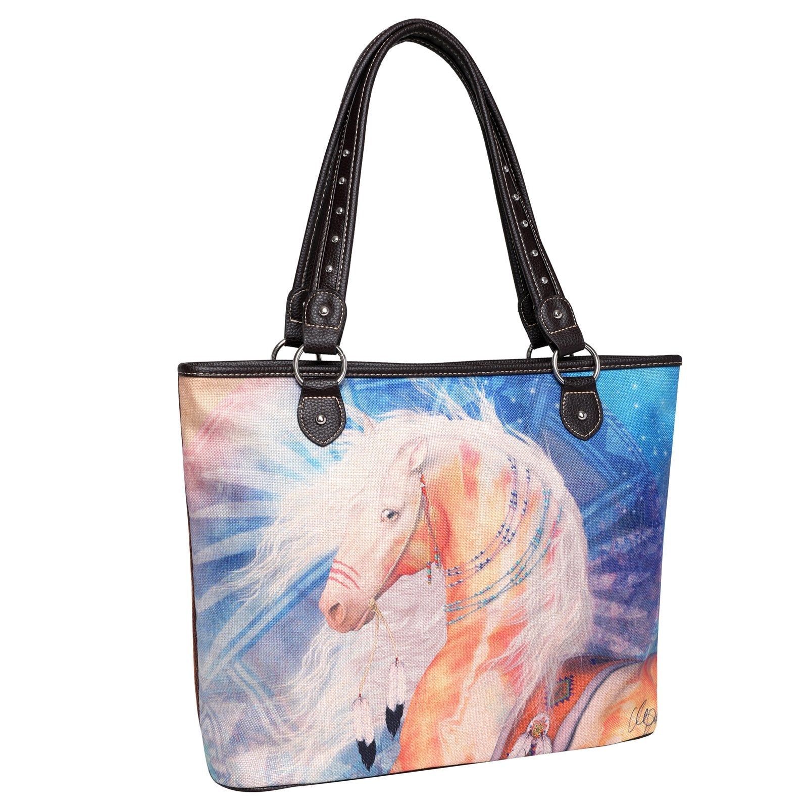 Western Horse Art Canvas Tote – Laura Prindle Collection