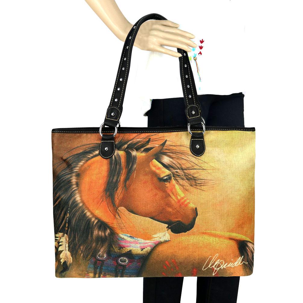 Western Horse Art Canvas Tote – Laura Prindle Collection