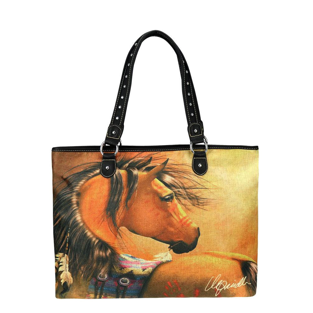 Western Horse Art Canvas Tote – Laura Prindle Collection