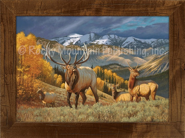 “Mountain Heir” Western Framed Canvas Print