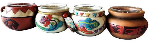 Southwestern 4-Candle Holder