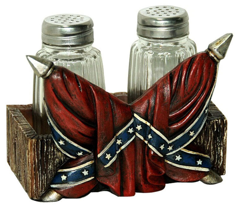 Rebel Flag Salt & Pepper Shaker Set