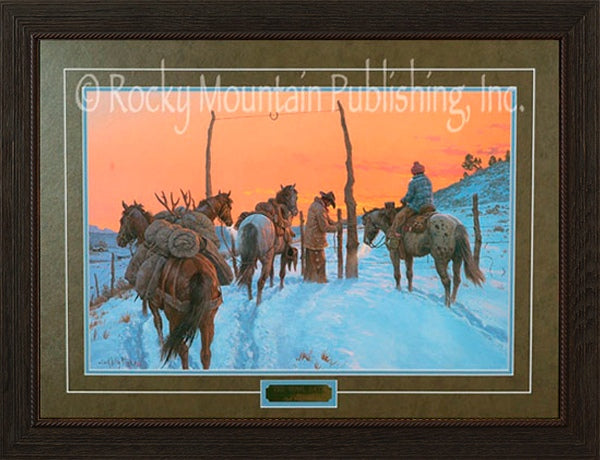“The Home Gate” Framed & Matted Print (22″ x 30″)