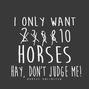 “Don’t Judge” Horses Unlimited Western T-Shirt