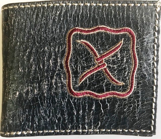 Twisted X Denim Distressed Bi-Fold Wallet with Embroidered Logo