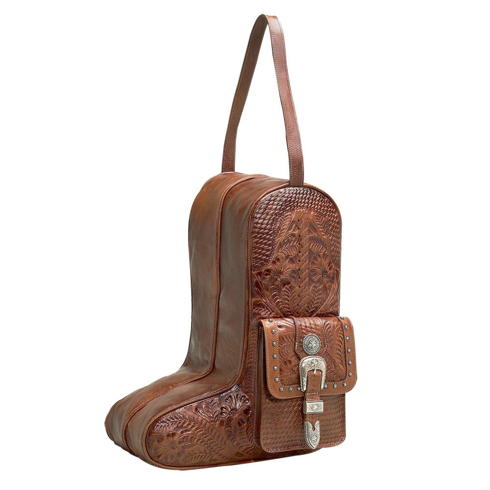 “Retro Romance” Western Leather Boot Bag – Choose From 2 Colors!