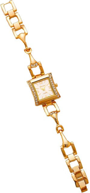 Western Gold Snaffle Bit Link Watch