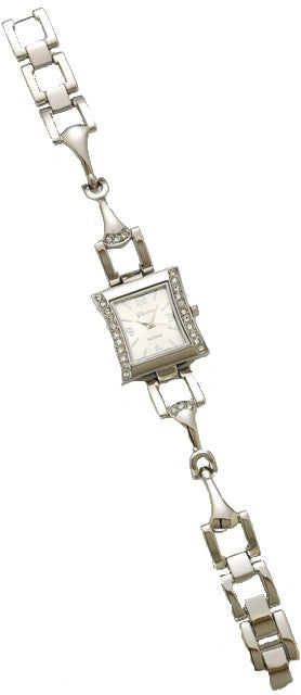 Western Snaffle Bit Link Watch Silver