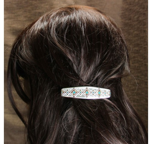 Two Tone Southwestern Beats Barrette