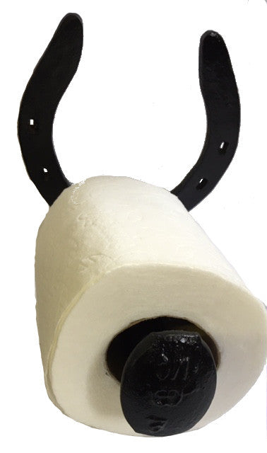 Horseshoe & Rail Road Spike Toilet Paper Holder