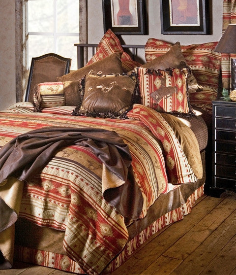 “Flying Horse” 5-Piece Western Bedding Ensemble – Full/Queen