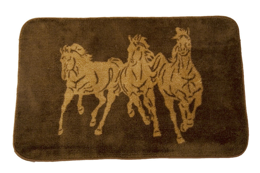 “3 Horses” Western Bath/Kitchen Rug – Choose from 2 Sizes!