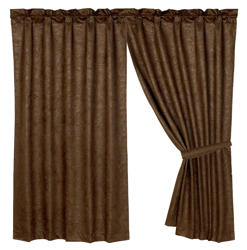 “Caldwell” Faux Tooled Leather Curtain