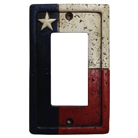 Texas Single Rocker Switch Plate