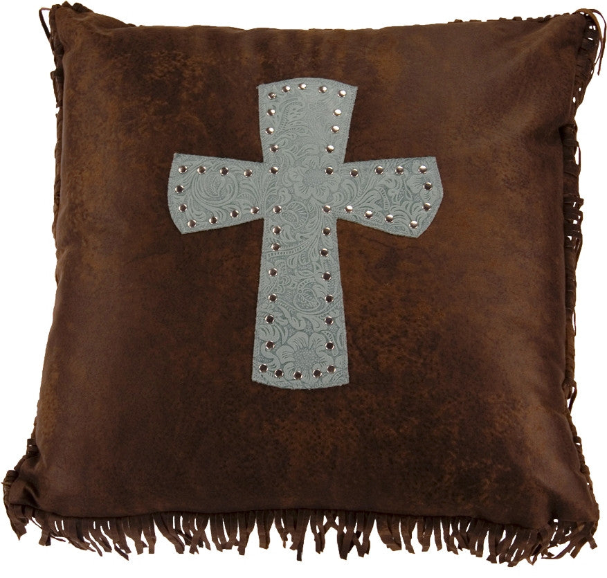 Cheyenne Cross Accent Pillow Turquoise