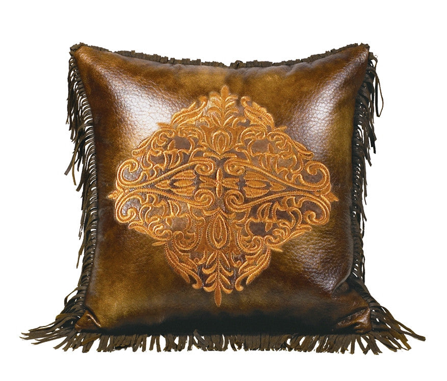 “Austin” Western Accent Pillow Embroidered