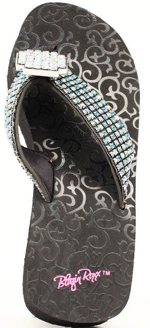 “Maggie” Ladies’ Western Flip-Flops by Blazin’ Roxx