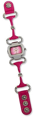 Western Snaffle Bit Watch – Pink