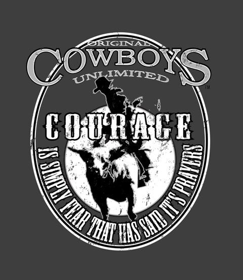 “Courage” Western Faith Adult T-Shirt