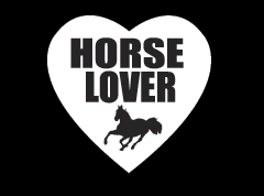 “Horse Lover Heart” High Performance Vinyl Decal